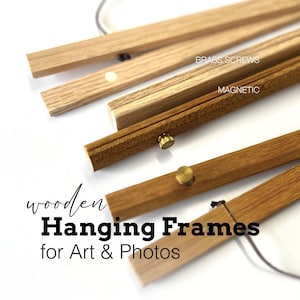 Wooden Magnetic Poster Frame for Art & Pictures | Picture Frames | Wall Hanging | Poster Hanger | Wooden Poster Hanger | Print Hanger