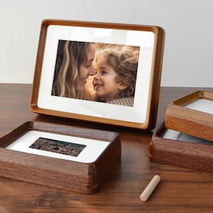 Solid Wood Picture Frame A4 8x10 4X4 6x8 Walnut Photo Frames,Hardwood Rustic Picture Frame，Wall Photo Frame,Wedding/Birthday/Christmas Gift
