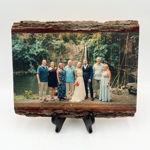 Natural Wood Gift Reclaimed Wood Picture Gift Keepsake Wood Graduation Gift Photo on Wood Slice Photo Gift Custom Mothers Day Gift for Mom