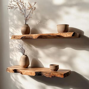Artisan Wood Shelves – Floating Shelf with Character